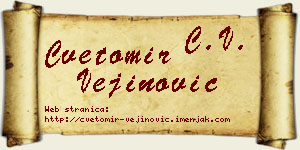 Cvetomir Vejinović vizit kartica